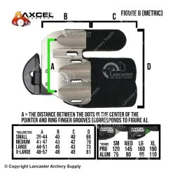 Axcel Contour Finger Tab Brady Ellison Signature Series 22 Axcel Contour Finger Tab Brady Ellison Signature Series -Trophy Taker Shop 4530414 tabsizesmetric