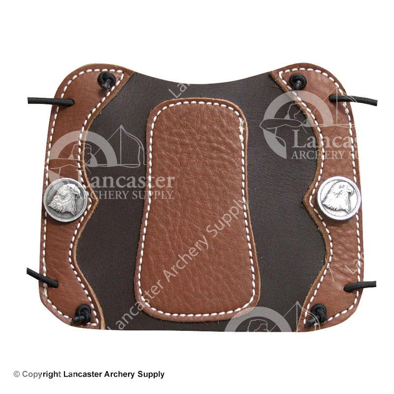 Vista Small Deluxe Traditional Leather Armguard W/ Elastic 3 Vista Small Deluxe Traditional Leather Armguard W/ Elastic